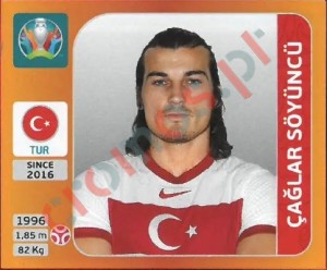 74 Çağlar Söyüncü – UEFA Euro 2020 Tournament Edition Panini