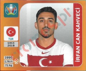76 Irfan Can Kahveci – UEFA Euro 2020 Tournament Edition Panini
