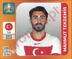 77 Mahmut Tekdemir – UEFA Euro 2020 Tournament Edition Panini