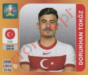 77x Dorukhan Toköz – UEFA Euro 2020 Tournament Edition Panini