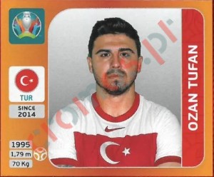 78 Ozan Tufan – UEFA Euro 2020 Tournament Edition Panini
