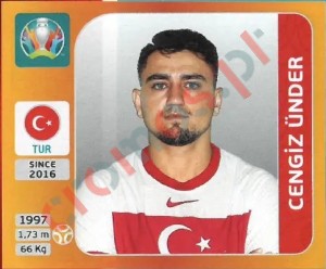 79 Cengiz Ünder – UEFA Euro 2020 Tournament Edition Panini