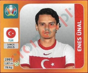 84 Enes Ünal – UEFA Euro 2020 Tournament Edition Panini