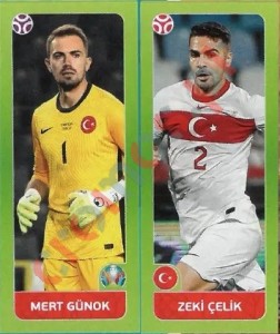 86 Mert Günok / Zeki Çelik – UEFA Euro 2020 Tournament Edition Panini