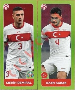 87 Merih Demiral / Ozan Kabak – UEFA Euro 2020 Tournament Edition Panini