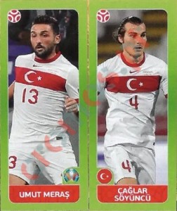 88 Umut Meraş / Çağlar Söyüncü – UEFA Euro 2020 Tournament Edition Panini