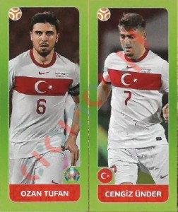 90 Ozan Tufan / Cengiz Ünder – UEFA Euro 2020 Tournament Edition Panini
