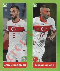 91 Kenan Karaman / Burak Yilmaz – UEFA Euro 2020 Tournament Edition Panini