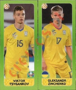 320 Viktor Tsygankov / Oleksandr Zinchenko – UEFA Euro 2020 Tournament Edition Panini