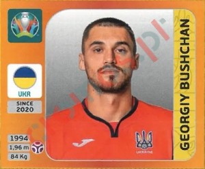 324 Georgiy Bushchan – UEFA Euro 2020 Tournament Edition Panini