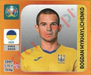 328 Bogdan Mykhaylichenko – UEFA Euro 2020 Tournament Edition Panini
