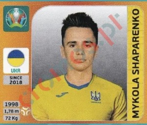 328x Mykola Shaparenko – UEFA Euro 2020 Tournament Edition Panini