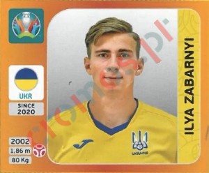 330 Ilya Zabarnyi – UEFA Euro 2020 Tournament Edition Panini