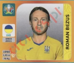 331x Roman Bezus – UEFA Euro 2020 Tournament Edition Panini