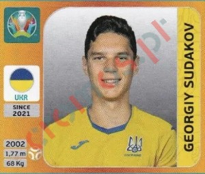 332x Georgiy Sudakov – UEFA Euro 2020 Tournament Edition Panini