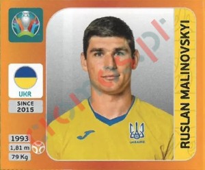 333 Ruslan Malinovskyi – UEFA Euro 2020 Tournament Edition Panini