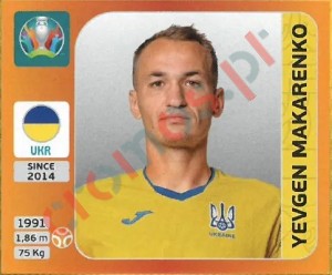 334 Yevhen Makarenko – UEFA Euro 2020 Tournament Edition Panini