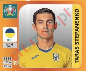 336 Taras Stepanenko – UEFA Euro 2020 Tournament Edition Panini