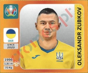 340 Oleksandr Zubkov – UEFA Euro 2020 Tournament Edition Panini