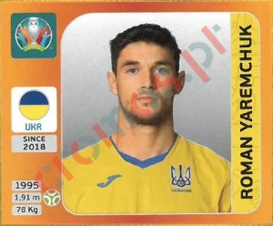 341 Roman Yaremchuk – UEFA Euro 2020 Tournament Edition Panini