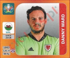 100 Danny Ward – UEFA Euro 2020 Tournament Edition Panini