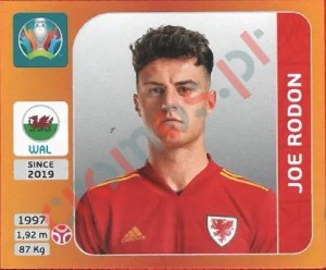 106 Joe Rodon – UEFA Euro 2020 Tournament Edition Panini