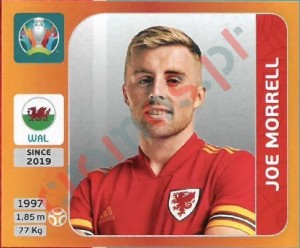 112 Joe Morrell – UEFA Euro 2020 Tournament Edition Panini