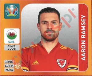 113 Aaron Ramsey – UEFA Euro 2020 Tournament Edition Panini