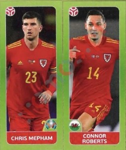 93 Chris Mepham / Connor Roberts – UEFA Euro 2020 Tournament Edition Panini
