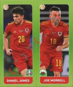 95 Daniel James / Joe Morrell – UEFA Euro 2020 Tournament Edition Panini