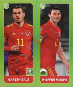 97 Gareth Bale / Kieffer Moore – UEFA Euro 2020 Tournament Edition Panini