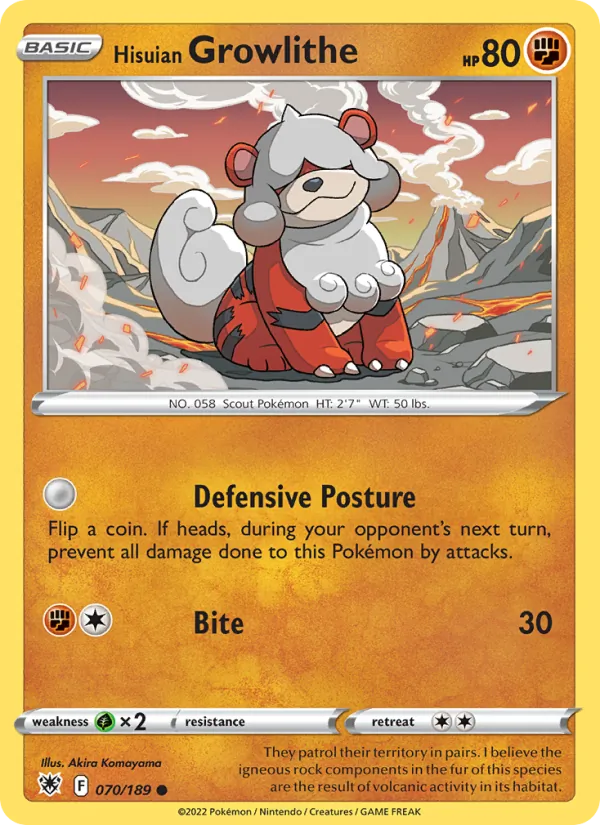 070 Hisuian Growlithe – Astral Radiance