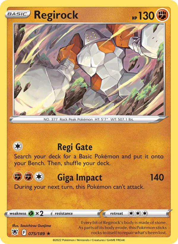 075-RH Regirock – Astral Radiance