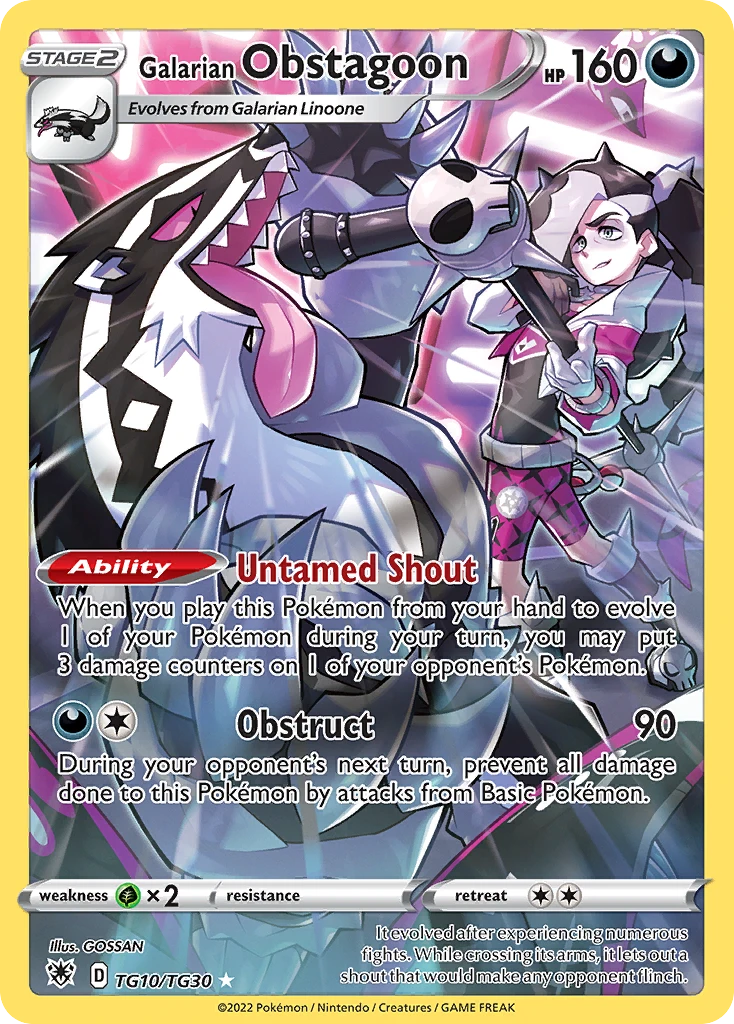 TG10 Galarian Obstagoon – Astral Radiance