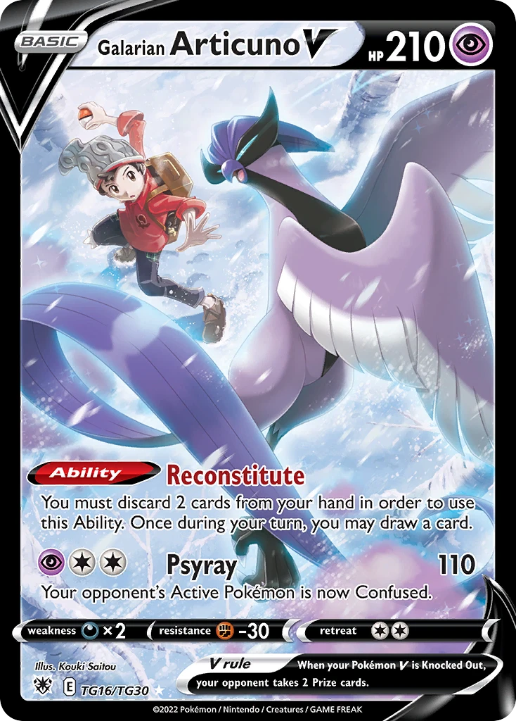 TG16 Galarian Articuno V – Astral Radiance