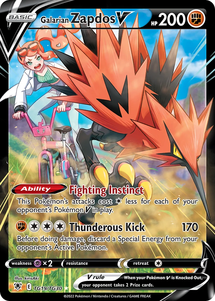 TG19 Galarian Zapdos V – Astral Radiance