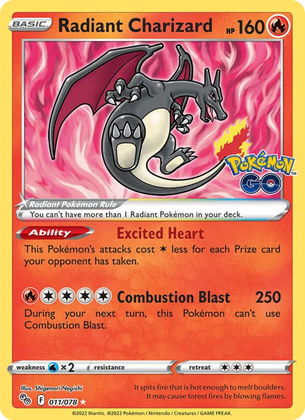 011 Radiant Charizard – Pokémon GO