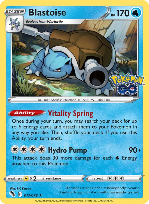 017 Blastoise – Pokémon GO