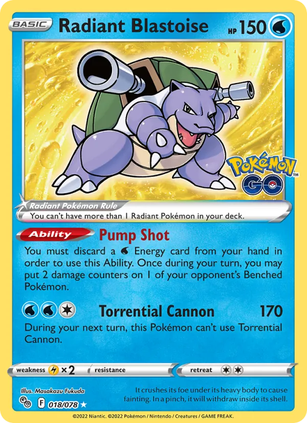 018 Radiant Blastoise – Pokémon GO