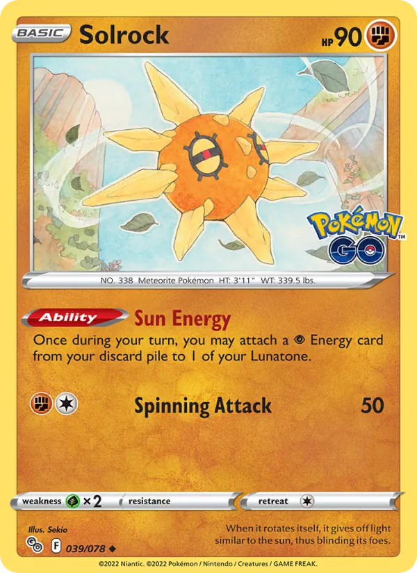 039 Solrock – Pokémon GO