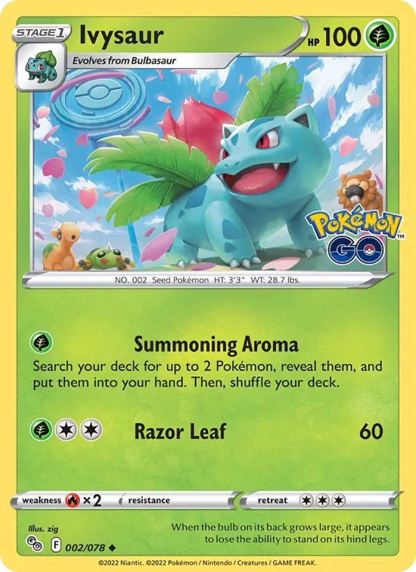 002-RH Ivysaur – Pokémon GO
