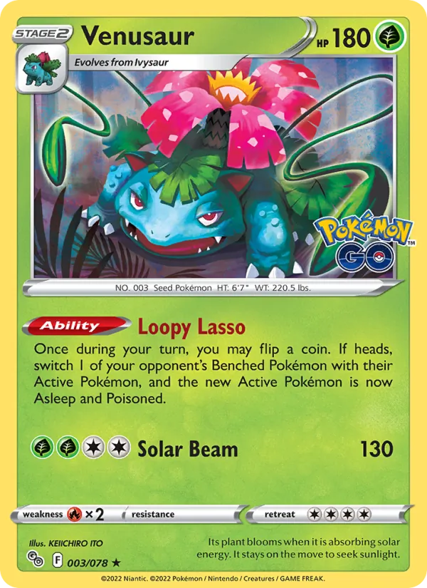 003-RH Venusaur – Pokémon GO
