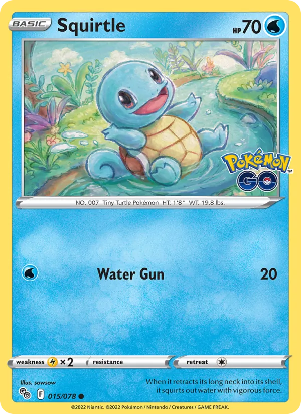 015-RH Squirtle – Pokémon GO