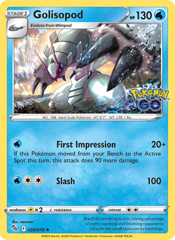 026-RH Golisopod – Pokémon GO