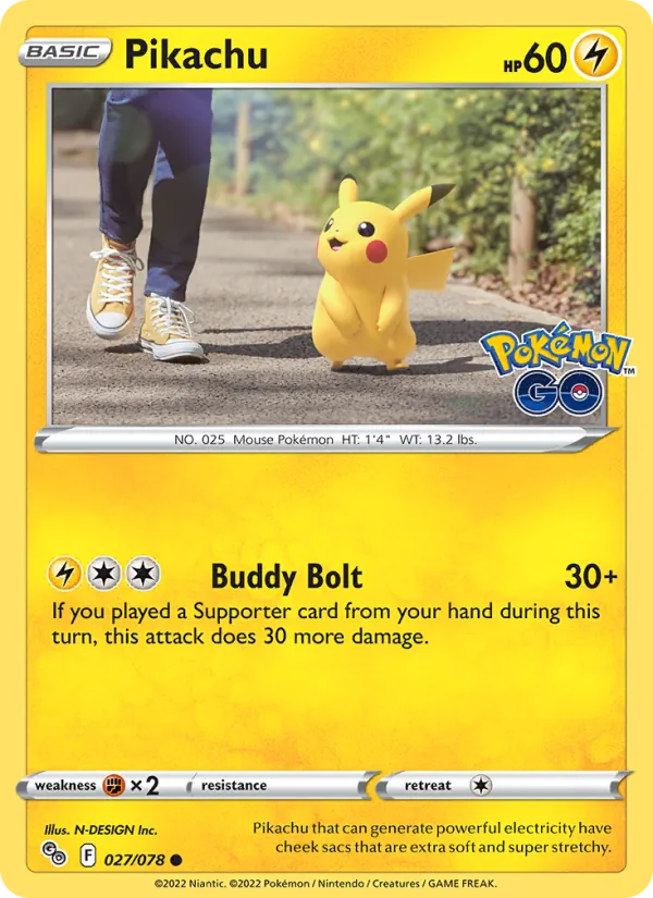 027-RH Pikachu – Pokémon GO