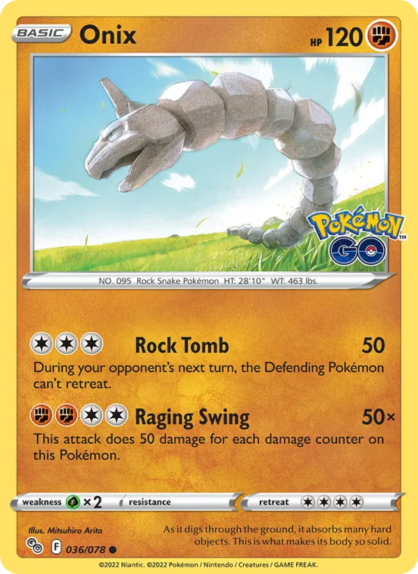 036-RH Onix – Pokémon GO