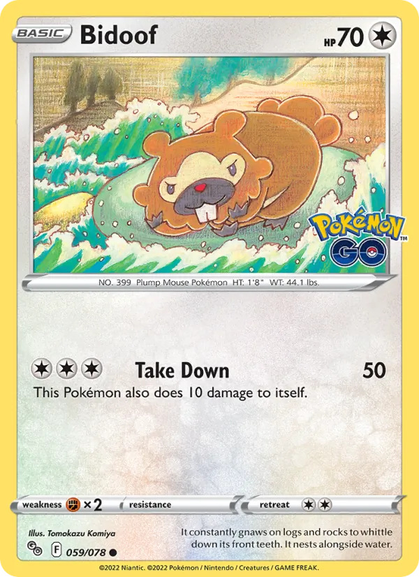 059-RH Bidoof – Pokémon GO