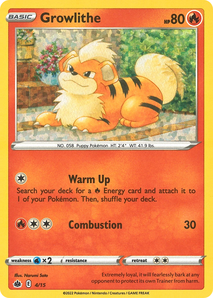 4 Growlithe – McDonald's Collection 2022