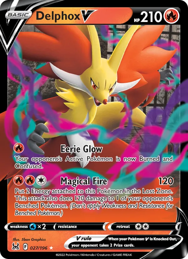 027 Delphox V – Lost Origin