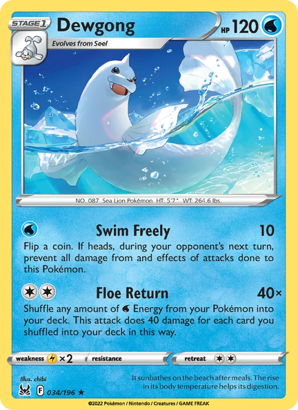 034 Dewgong – Lost Origin